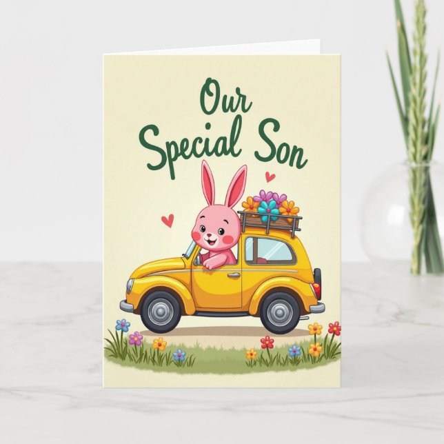 Notre Carte de Vœux pour Fils Spécial (Devant)