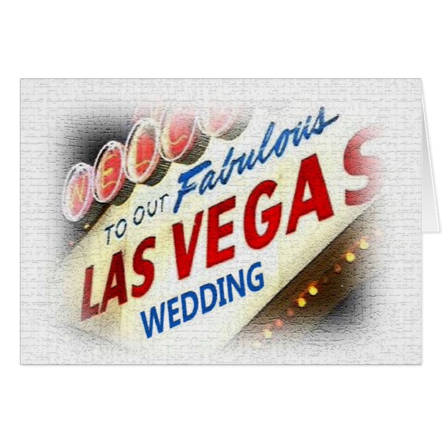 Notre carte Mariage Las Vegas (Devant horizontal)