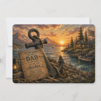 Notre carte plate pour la fête des pères Our Ancho