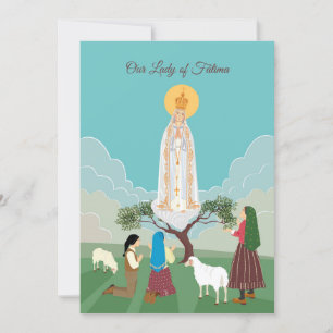 Notre-Dame de Fatima et la carte de voeux des berg