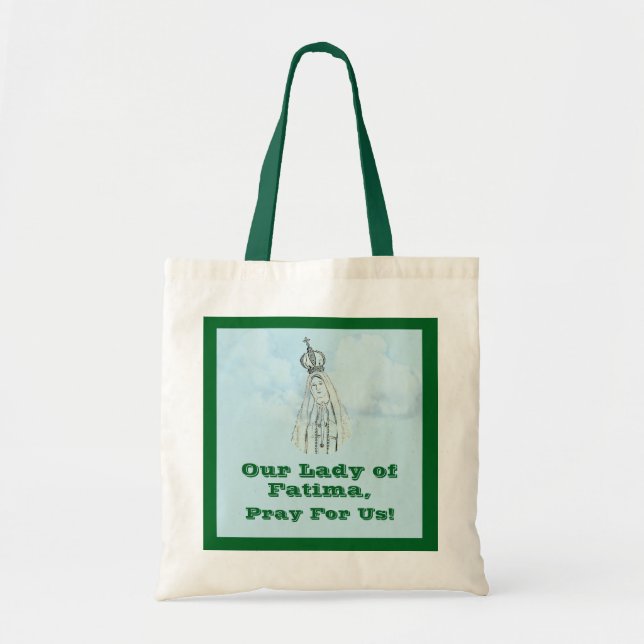 Notre Dame de Fatima Sac Cabas Personnalisé (Devant)