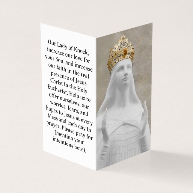 Notre-Dame de Knock Prière Carte (Outside)