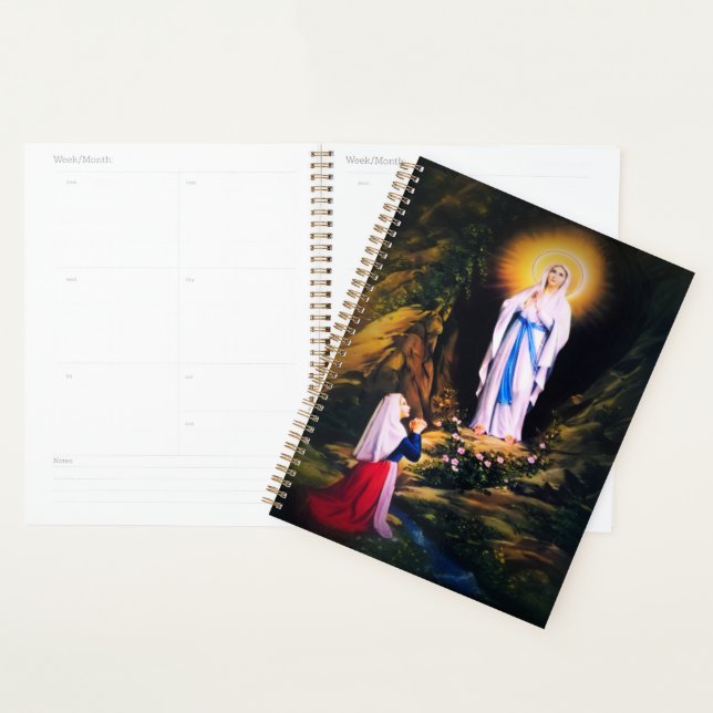Notre-Dame de Lourdes avec prière (Devant avec enveloppe)