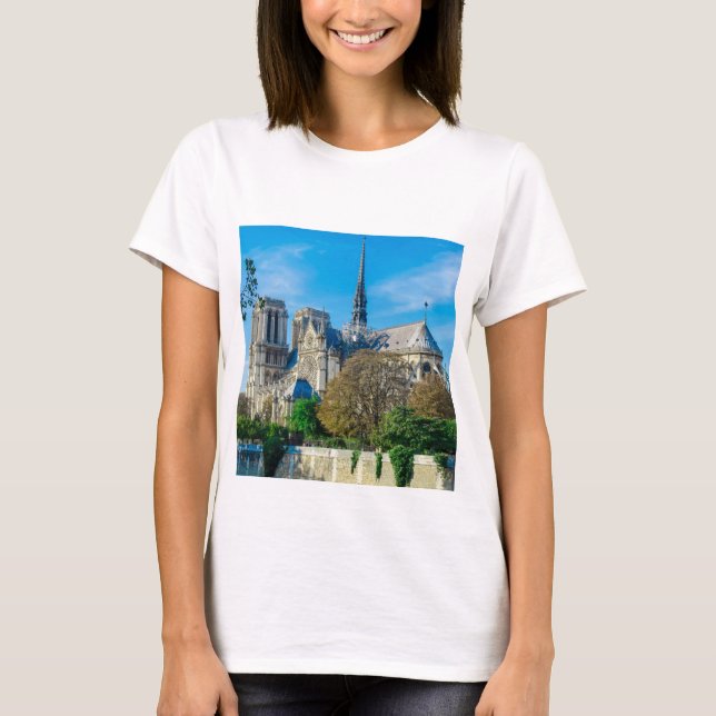 Notre Dame de Paris en France T-shirt (Devant)