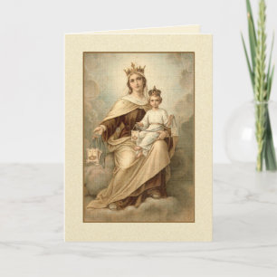 Notre-Dame du MONT CARMEL Carte d'Offrande de Mess