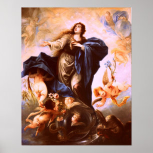 Notre Dame Vierge Marie Immaculée Coeur 2 Poster