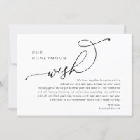 Notre désir de lune de miel, mariage invite carte