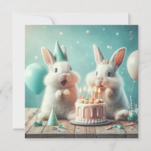 Notre drôle de lapin, invitation d'anniversaire de