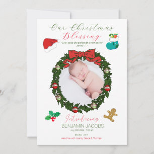 Notre Faire-part de bébé de Noël