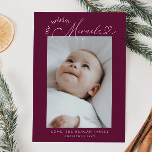Notre Faire-part de naissance de canneberge Miracl