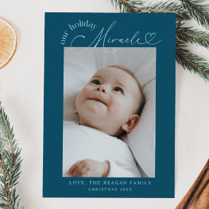 Notre Faire-part de naissance Turquoise Holiday Mi