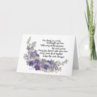 Notre famille est une carte de cercle