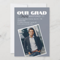 Notre Grad Photo Graduation Invitation