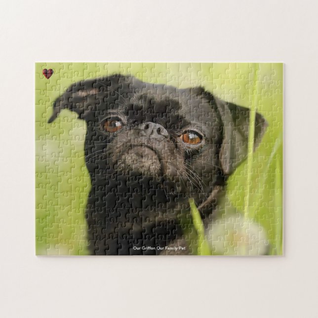 Notre Griffon Chien Notre Famille Animal Puzzle Pu (Horizontal)