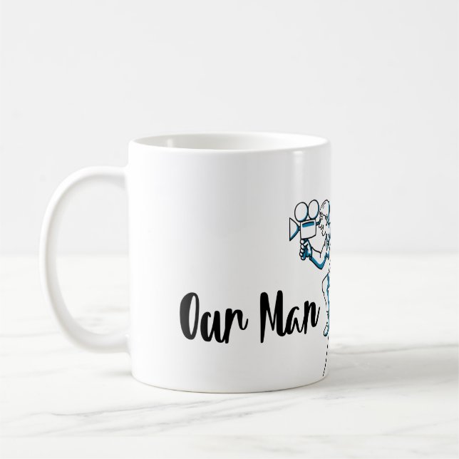 Notre homme à Berlin - Tasse (blau) (Gauche)