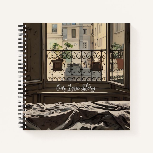 Notre Love Histoire Chambre Décor Journal Carnet (Devant)
