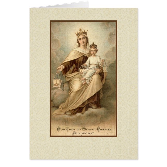 Notre Madame de carte de offre de la masse du mont (Devant)