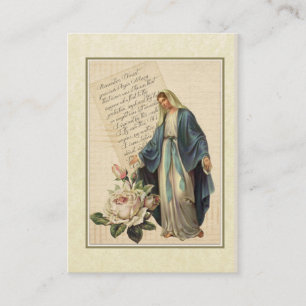 Notre Madame de carte sainte de Memorare de grâce