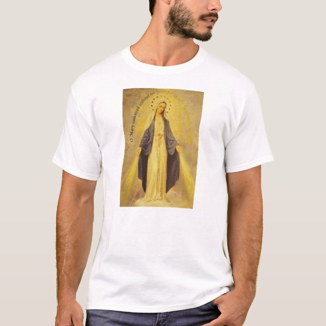 Notre Madame du T-shirt miraculeux de médaille (Devant)