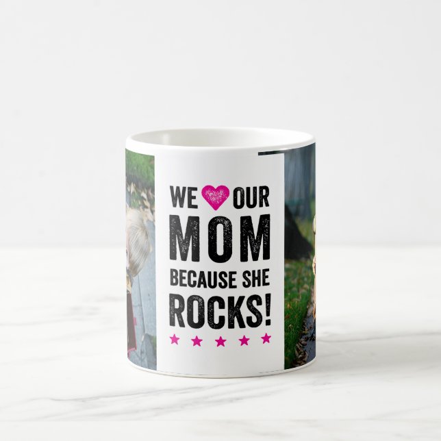 Notre Maman Rocks Photo Mug (Centre)