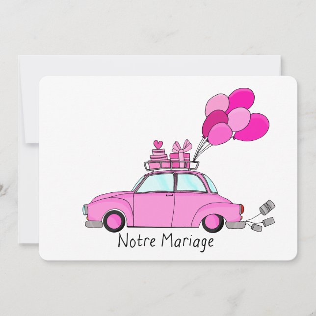 Notre Mariage - faire-part de mariage française (Devant)