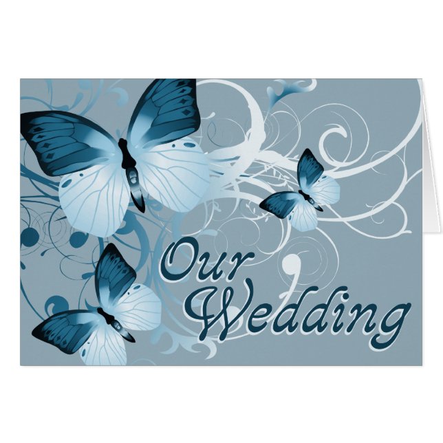 Notre Mariage : Papillons : (Devant horizontal)