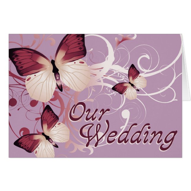 Notre Mariage : Papillons : (Devant horizontal)
