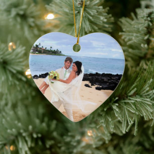 Notre Mariage Rose Damask Éperlans Ornement photo