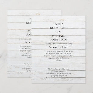 Notre Mariage Typographie Moderne INVITATION PLUSI
