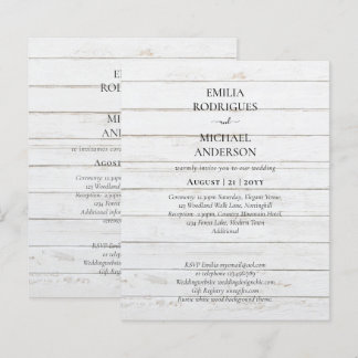 Notre Mariage Typographie Moderne INVITATION PLUSI