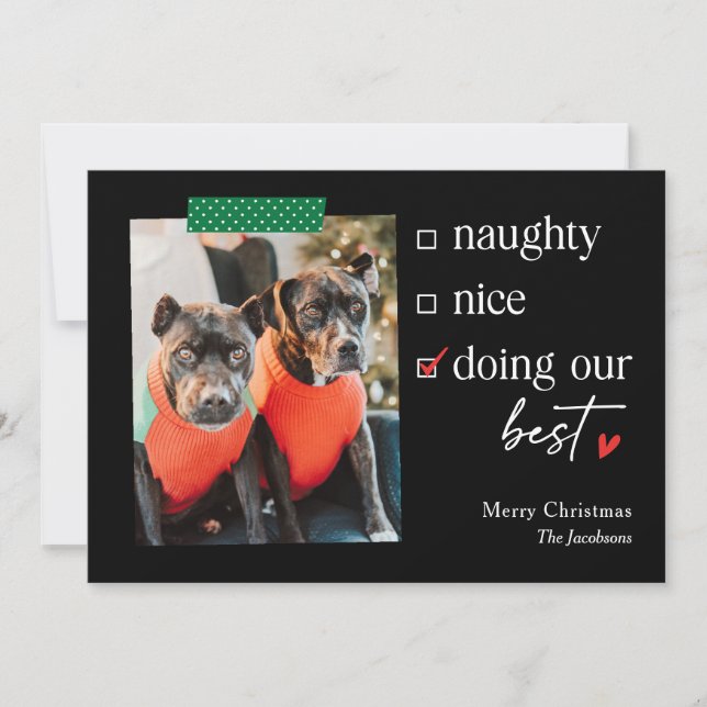 Notre meilleure carte de Noël à couleur modifiable (Devant)