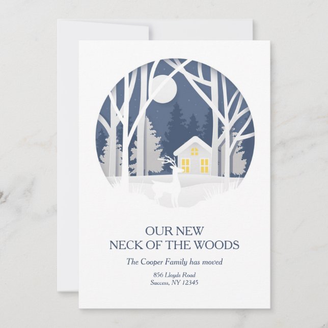 Notre nouveau cou de la Faire-part de mouvement de (Devant)