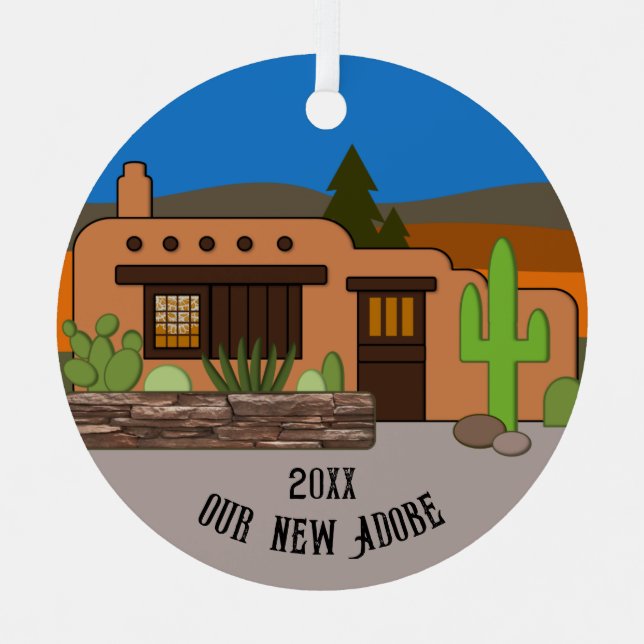 Notre nouvel ornement personnalisé Adobe Année (Recto)