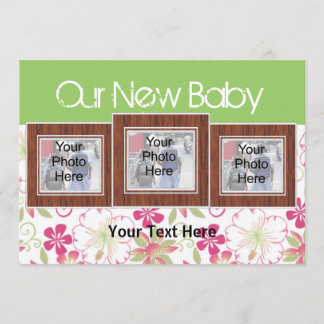 Notre nouvelle carte Faire-part de naissance photo