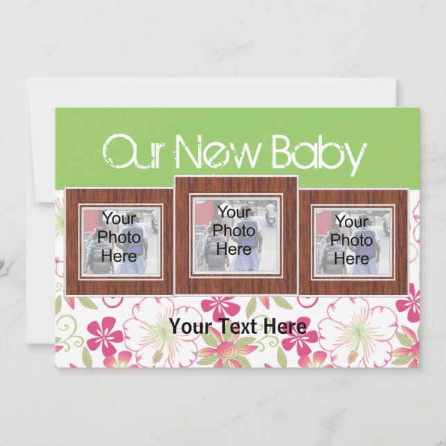 Notre nouvelle carte Faire-part de naissance photo (Devant)