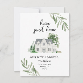 Notre nouvelle faire-part de déplacement d'adresse