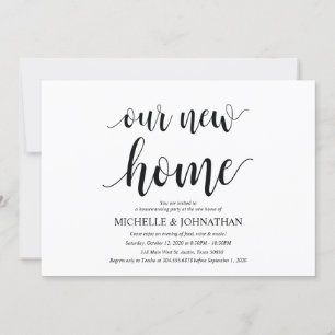 Notre nouvelle maison, Cartes d'invitation pour la