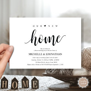 Notre nouvelle maison, Cartes d'invitation pour la