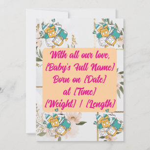 "Notre Offre de Joie est arrivée", carte Baby show