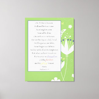 Notre Père dans le Ciel 11"x14" Toile enveloppée