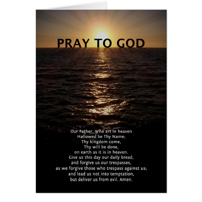 Notre Père Prière (Devant)