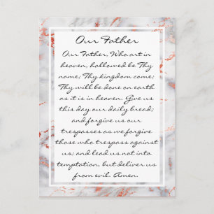 Notre Père Prière Carte Postale Religieuse