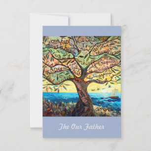 Notre Père (prière du Seigneur) Carte de prière 3,