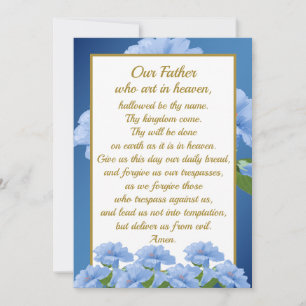 Notre Père Prière Tapis Matthieu 6:9-13 Carte