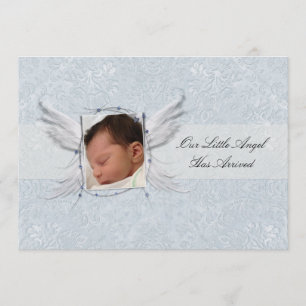 Notre Petit Ange Wings Faire-part de naissance