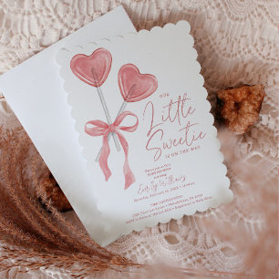 Notre petit Baby shower Saint-Valentin Invitation