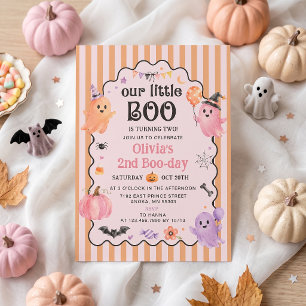 Notre petit Boo fête son anniversaire Invitation 