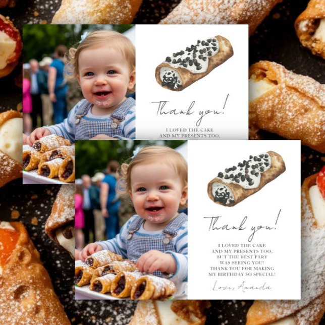 Notre petit Cannoli 1er anniversaire Merci (Créateur téléchargé)