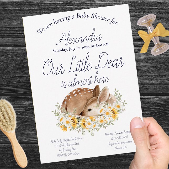 Notre petit cerf, tournesols et marguerites (Créateur téléchargé)