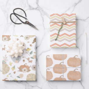 Notre petit Citrouille papier cadeau d'automne